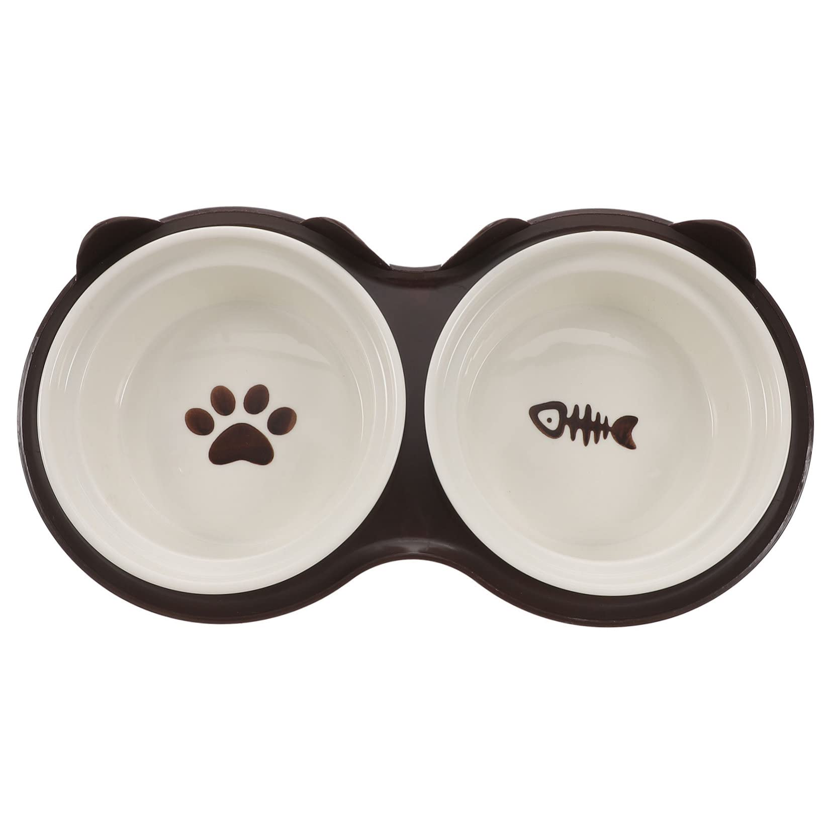 Gamelle Chat Surélevée et Inclinée en Céramique, Lot de 1 Set de Set