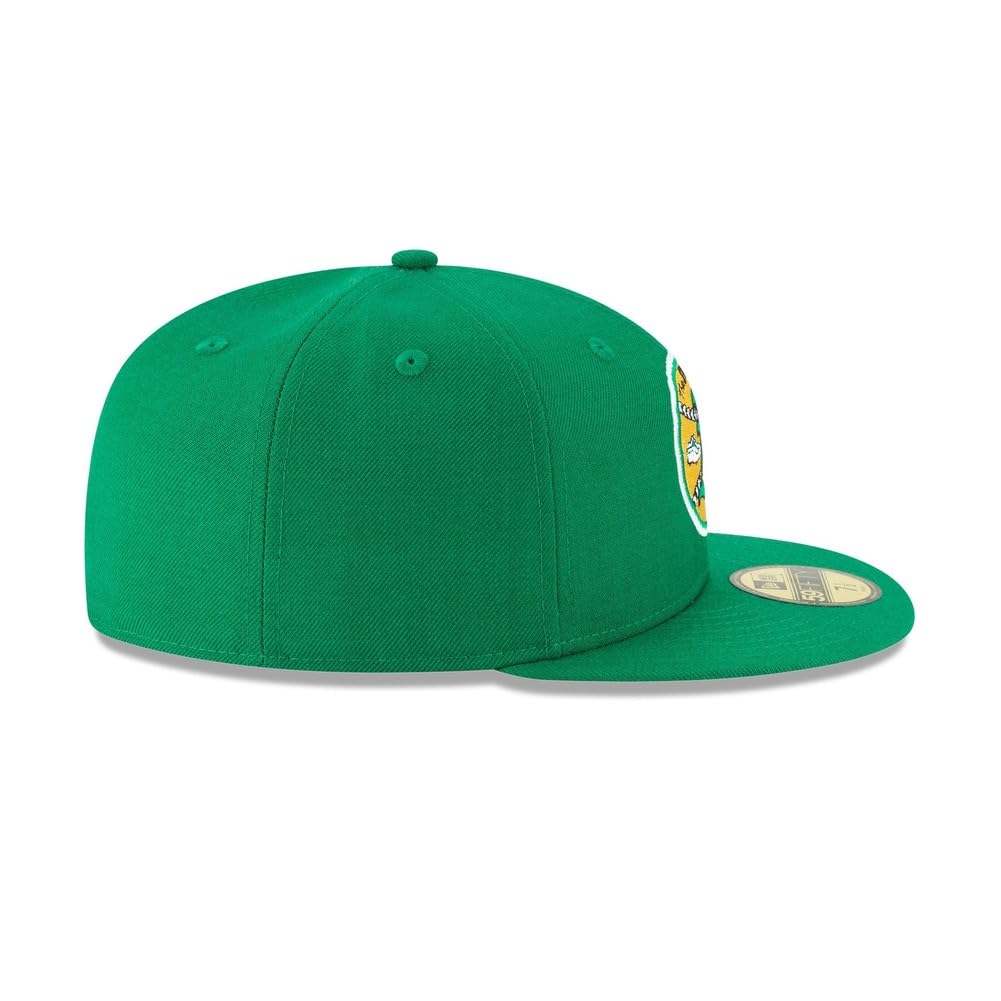 New Era MLB 59FIFTY Oakland Athletics Baseballkappe, Team-Farbe, Cooperstown-Logo, authentische Kollektion