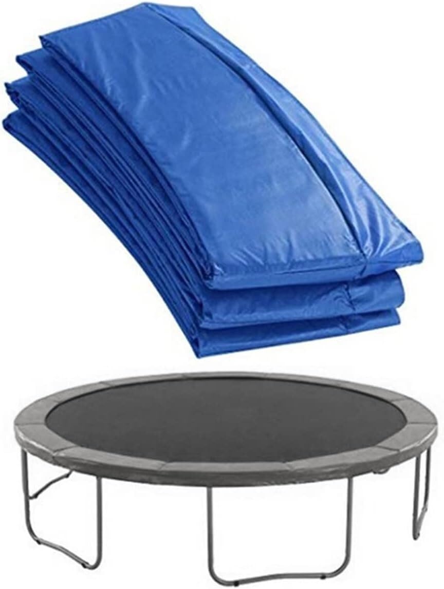 6FT-16FT Trampoline Spring Covers & Surround Pads, Blue Replacement Pads for Round Trampolines, Durable Protective Covers, Fits 16FT Frames
