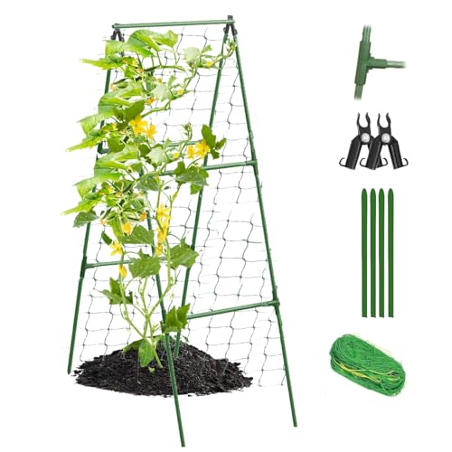 Updated A-Frame Cucumber Trellis for Raised Beds,...