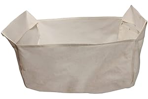 Miles Kimball White Canvas Laundry Cart Liners for Clean, Organized Laundry