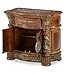 Michael Amini Villa Valencia Bedside Chest, Classic Chestnut