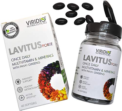 VIRIDIO LAVITUS FORTE Multivitamins & Minerals Powered By Korean Panax Ginseng- 60 Softgel Capsules VIRIDIO LAVITUS FORTE Multivitamins & Minerals Powered By Korean Panax Ginseng- 60 Softgel Capsules