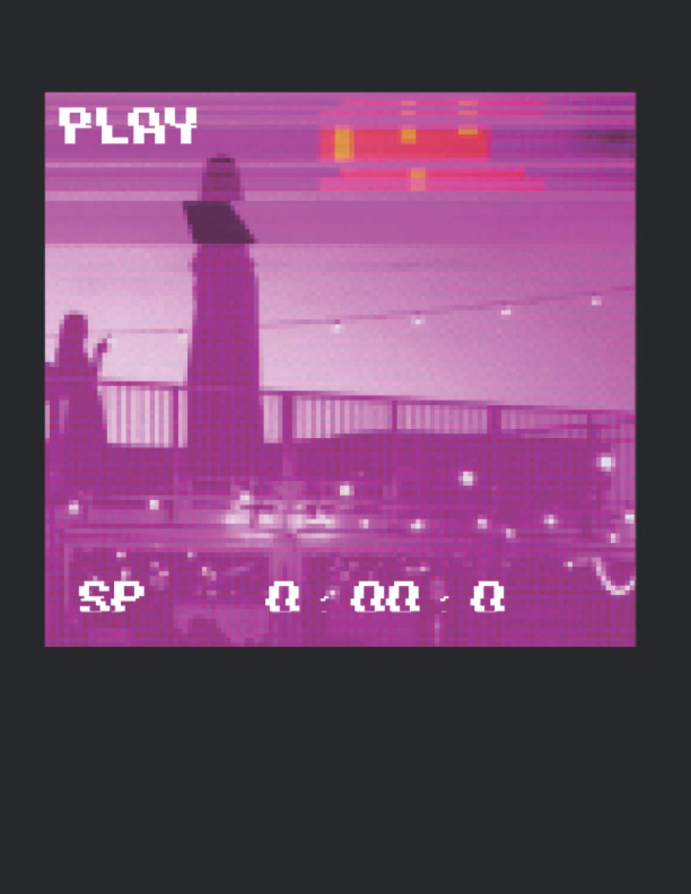 Tokio Zigarette Vaporwave Aesthetic Synthwave Play Emotional: A4+ Softcover 120 Beschreibbare Karierte Seiten | 22 X 28 Cm (8,5X11 Zoll)