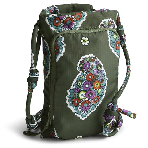 Vera Bradley Women's Ripstop Carew Hydration Crossbody, Kew Gardens Green, One Size