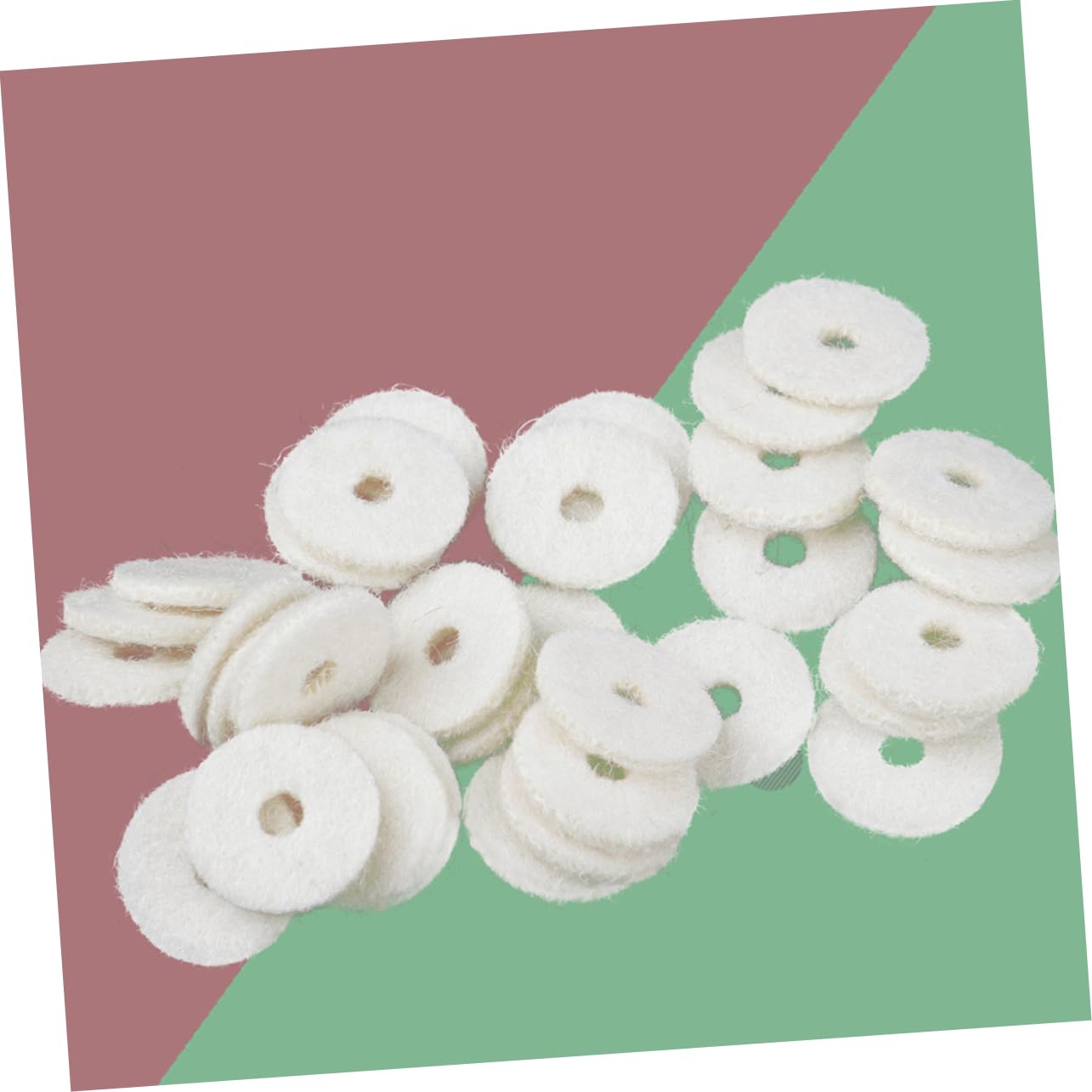 ifundom Piano Tuning Parts Piano Washer Small Ring 90pcs White Felt for Keyboard