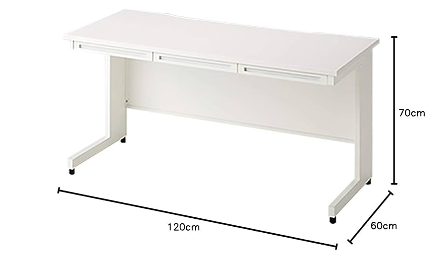 イタリア製デスク 幅120cm 引き出し 机 白家具 107-568 イタリア製デスク 幅120cm 引き出し 机 白家具 107-568 ラシート