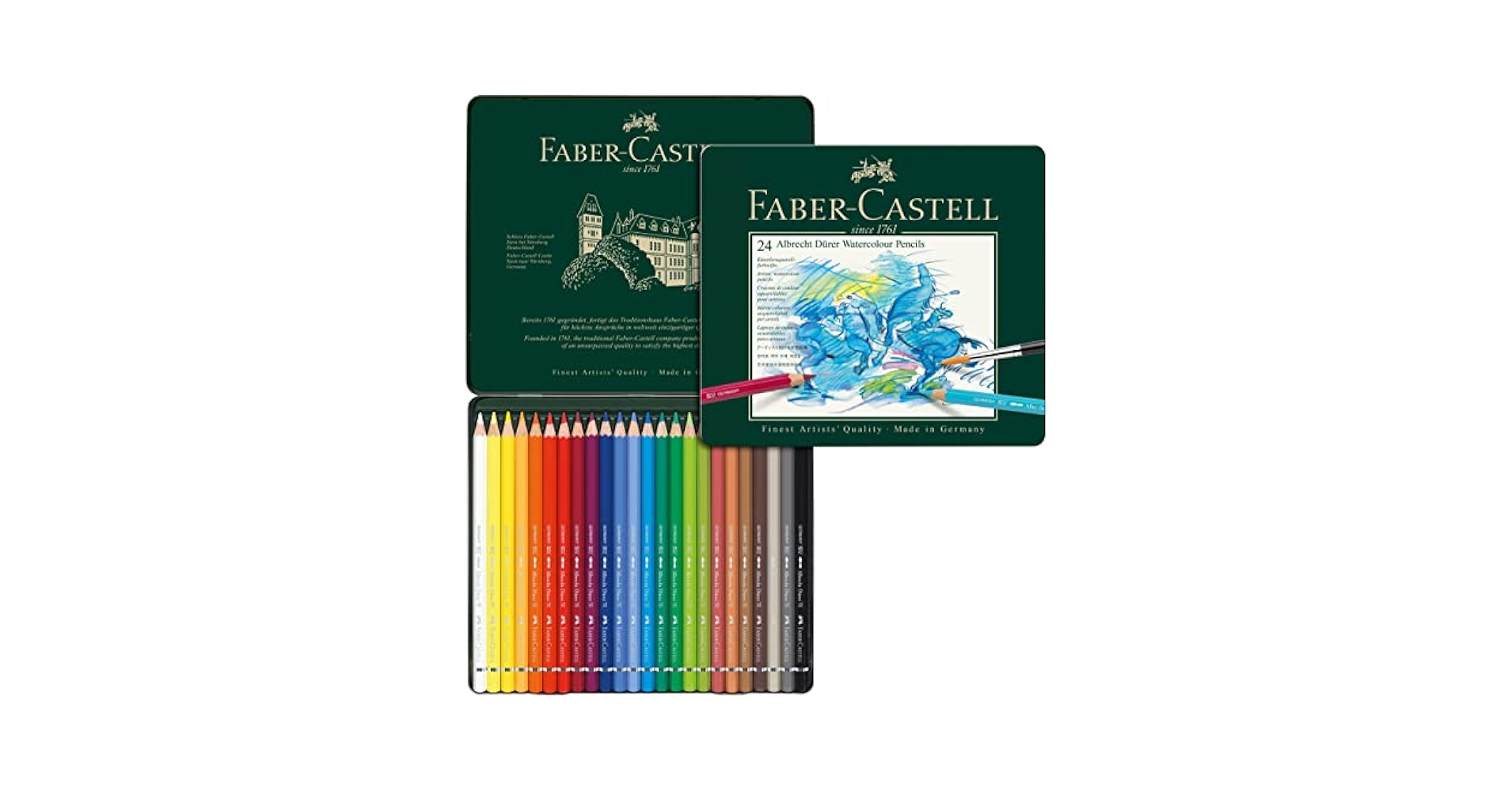 FABER-CASTELL - Faber-Castell Albrecht Dürer Magnus 24色 Albrecht Dürer Magnus watercolour pencil, tin of 24