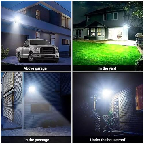 120W LED Security Lights Outdoor with Motion Sensor, Waterproof PIR Floodlight for Garden Garage Driveway, Adjustable Wall/Ceiling Mount Outdoor Lighting - Image 6