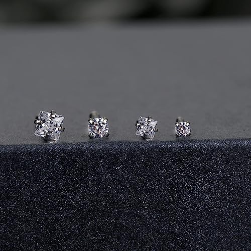 Image of Jstyle 22G Stainless Steel Nose Rings Studs Piercing Body Jewelry 1.5mm 2mm 2.5mm 3mm