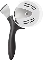 ReneeChef 2-in-1 Stainless Steel 4" Pizza Wheel Cutter & Crust Knife - Sharp Blade, Finger Guard, Protective Cover