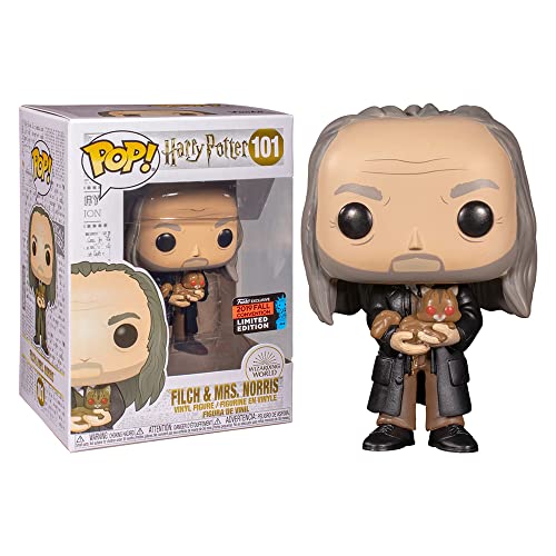 Pop! Funko Movies: Harry Potter - Filch &Amp; Mrs. Norris - Nycc 2019 Fall Convention Exclusive