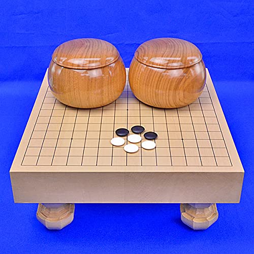 木製囲碁盤セット（碁石・碁笥付き） 楽天市場】囲碁セット 新かや2寸