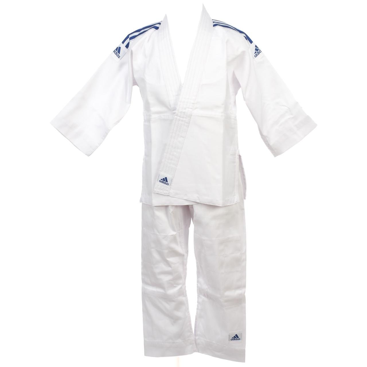 Adidas Kimono ADIJ180, pantalon élastique, sans ceinture - Blanc - Weiß, 90/100