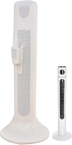 Cubierta antipolvo para ventilador de torre, impermeable, elástica, a prueba de polvo, protector de pie para ventilador de torre de pie, cubiertas