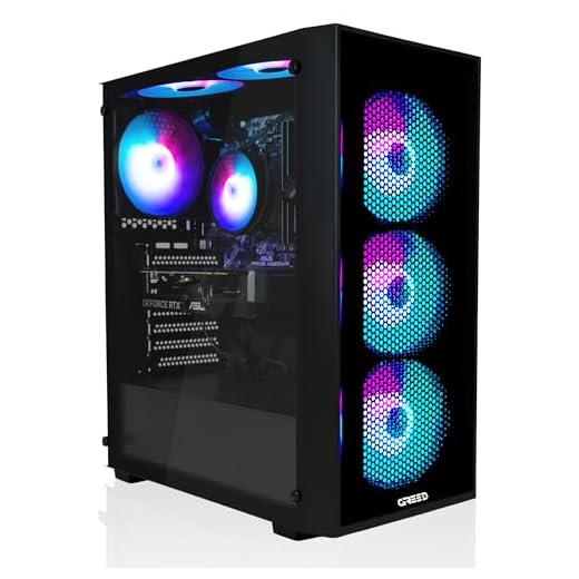 Greed® MK2 - High End Gaming PC - AMD Ryzen 7 5700X & Nvidia Geforce RTX 5060 - Ultra Schneller RGB Computer + 4K Raytracing Rechner mit 4,6 GHZ - 32 GB DDR4 RAM - 1TB SSD - WLAN + W11 Pro