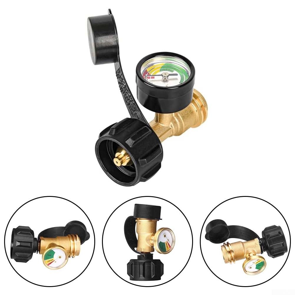 Medidor de tanque de gas, indicador de nivel de tanque con detector de fugas, medidor de gas para GLP, propano, butano, cilindro de gas, monitor de botella
