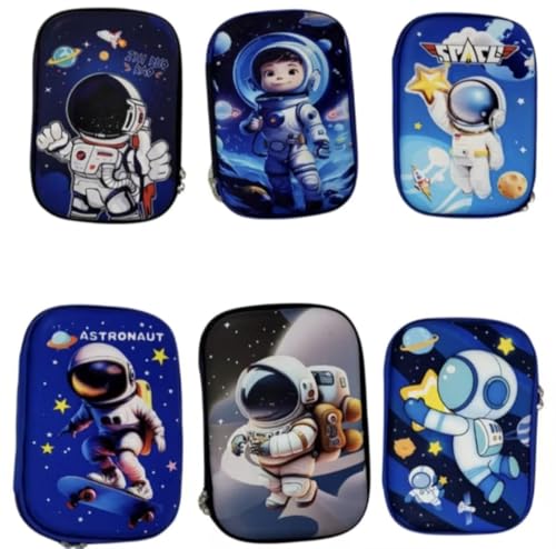 Estojo Escolar 3D Infantil (Desenhos Variados) (ASTRONAUTA)