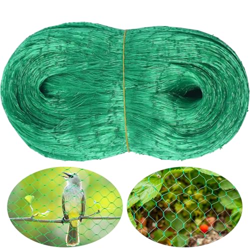 MAILEKT Malla Antipajaros 8 x 10 m, Red para Pajaros, Antipalomas para Jardín y Bancal Alto Arboles Frutales Cerezos