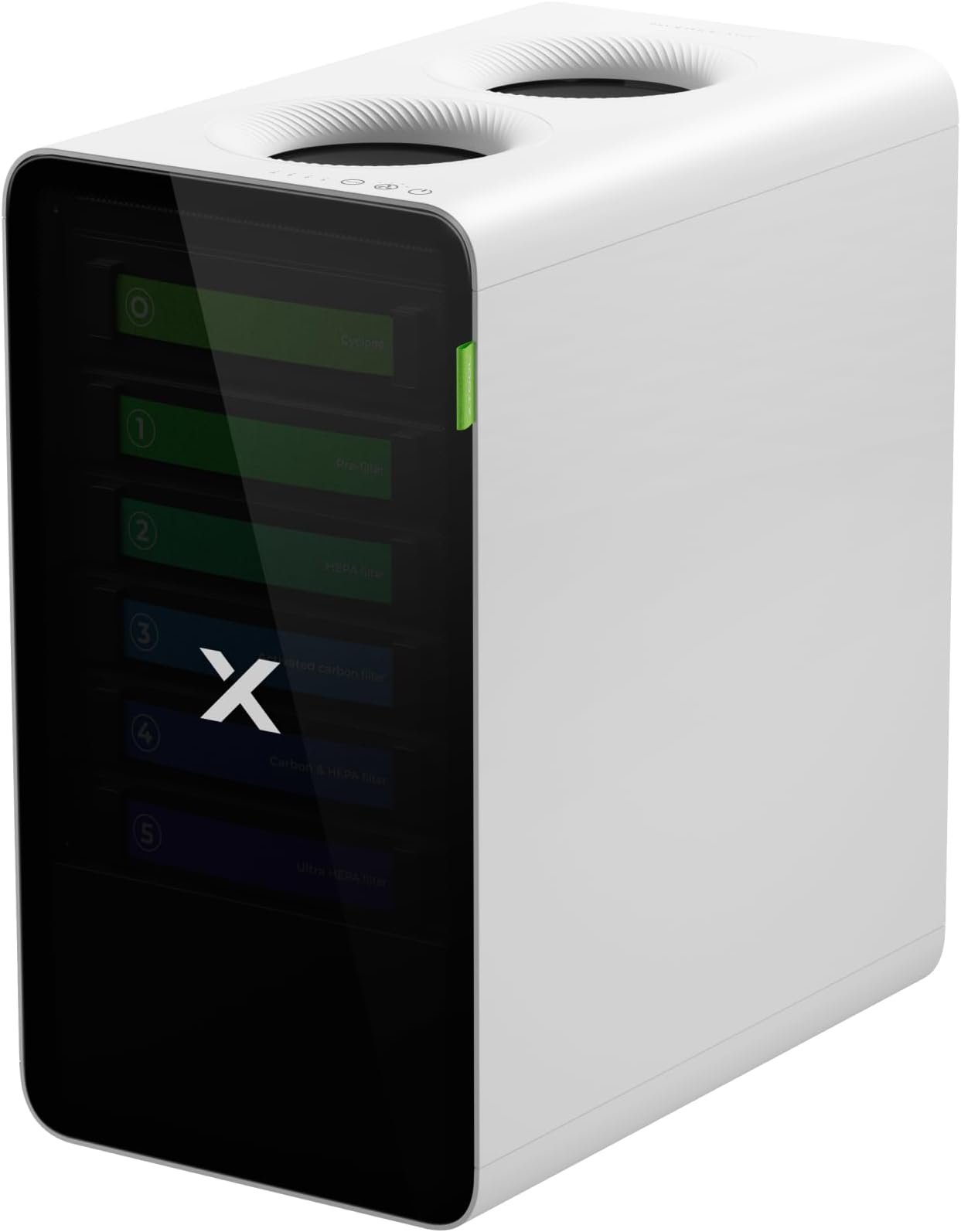 SafetyPro AP2 Smoke Purifier with SuperCyclone System, 6-Layer Filtration for Dust & Odors, 10X Longer Filter Life, Carbon Mesh Odor Control, Auto Sync, Quiet Operation for Laser Crafting