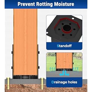 Pergola Brackets 6x6 for 6-Leg Advanced with Beam, 3 Way Brackets (4PCS) & 4 Way Brackets (2PCS) & 6x6 Post Base (6PCS), Outdoor Garden Big 6x6 Pergola Patio Frame Kit Pergola Brackets 6×6 for 6 Leg Advanced with Beam 3 Way Brackets 4PCS 4 Way Brackets 2PCS 6×6 Post Base 6PCS Outdoor Garden Big 6×6 Pergola Patio Frame Kit