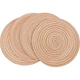 Sets de table tissés, parfaits comme accessoires photo, pour un usage quotidien et comme décoration de table. ils peuvent également servir de dessous de plat ou de dessous de plat