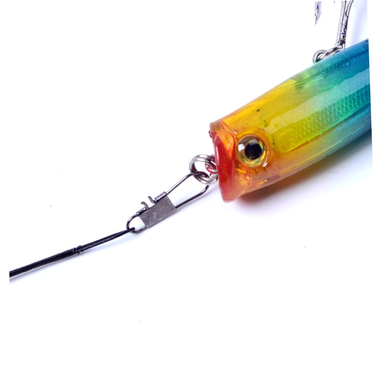 VANZACK Fishing Line Accessories 50 Pcs 15cm Lure Line Steel Wire Leader for Heavy Duty Fishing Abrasion-Resistant