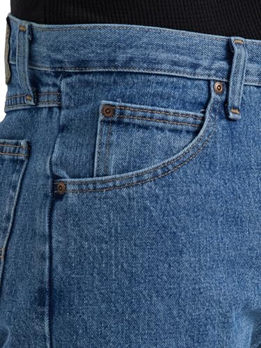 Image of Wrangler Men's Loose Fit Cotton Jeans (Grey, Vintage Stonewash)