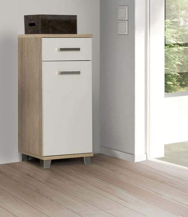 RASANTI Bad Unterschrank Veris Weiss/Sonoma Eiche