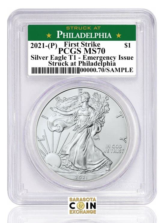 2020 No Mint Mark American Silver Eagle $1 PCGS MS-70