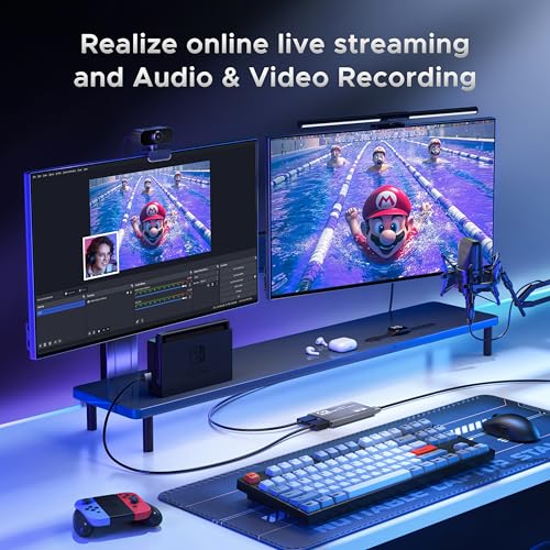 XIIXMASK Video Capture Card, Audio Video Capture Card, USB 3.0 Capture Card 4K@60Hz HDMI Loop-Out, 1080P 60FPS/2K 30FPS Video Game Capture for... - Image 5