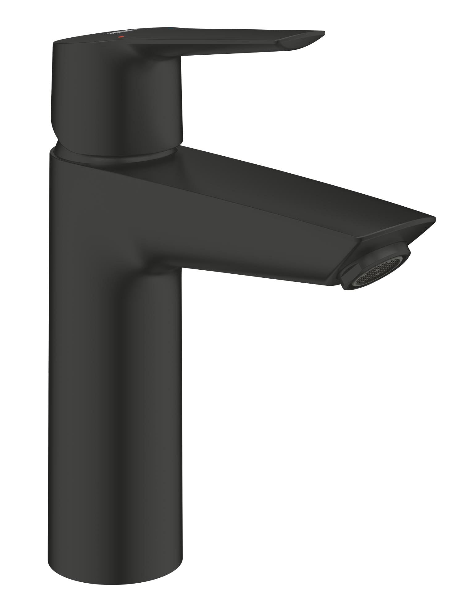 GROHE QUICKFIX MITIGEUR DE LAVABO START, bonde de vidage Clic-Clac, outil de montage fourni, Economie d'eau, Taille M, Noir Mat, 242042432