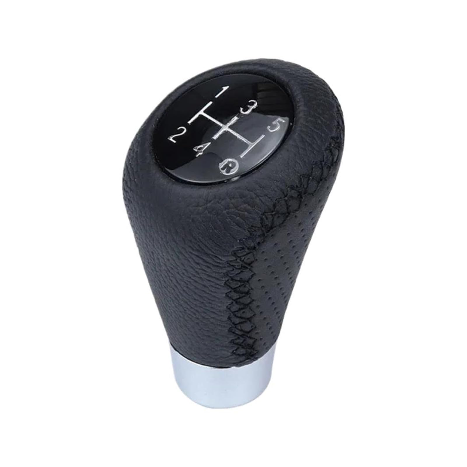 Gear Stick Knob For 5/6 Speed Manual Leather Red Stitch Gear Shift Knob