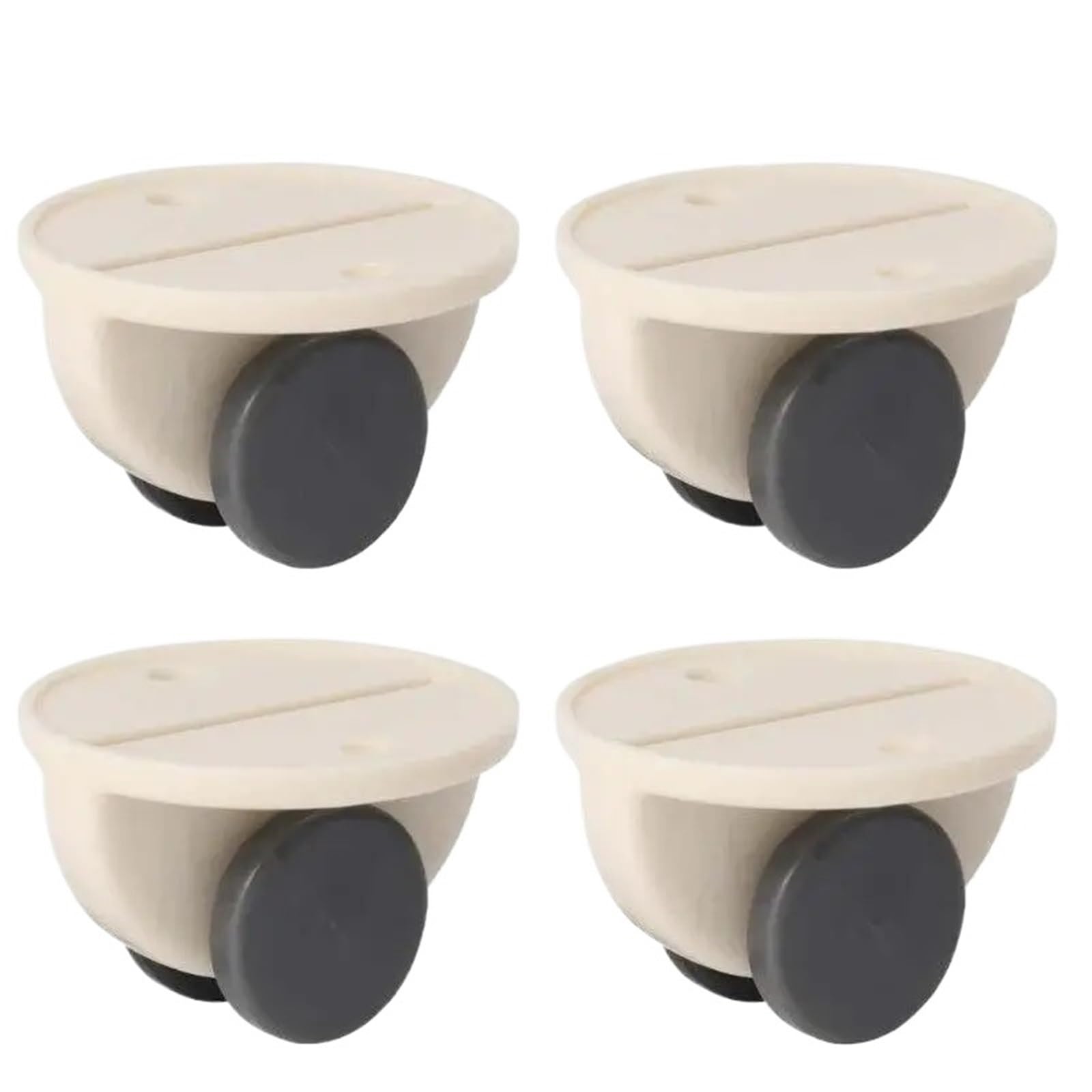 Caster Wheels, 4 Pcs Adhesive Swivel Casters Universal Furniture Wheel Castor Roller for Storage(Bianco)