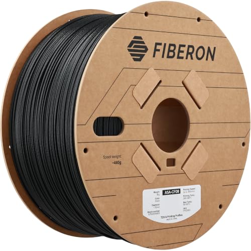 Polymaker Fiberon ASA-CF08 Filament Black 1.75mm 3KG