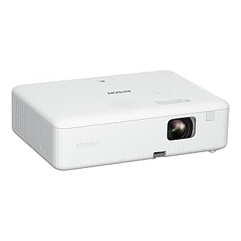 Epson CO-W01 Data Projector 3000 ANSI Lumens 3LCD WXGA Projector, White