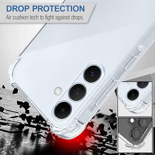 Image of CEDO Samsung Galaxy A55 (5G) Bumper Case | Soft Jel Flexible Thin Full Protection Shock Proof Clear TPU Back Case Cover for Samsung Galaxy A55 (5G) (Transparent)