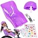 The Original Doll Bicycle Seat and Helmet Pack- Bike Attachment Accessory for American Girl and All 18"-22" Dolls and Stuffed Animals- Decorate Yourself Decals Included
