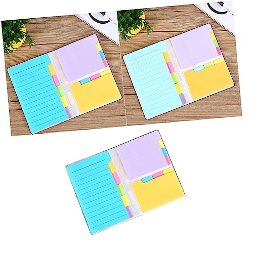 HOMSFOU 貼ってはがせる 付箋紙 再利用可能な 粘着付箋 ノートパッド 書き込 家 仕事 学校用 メモ用紙
