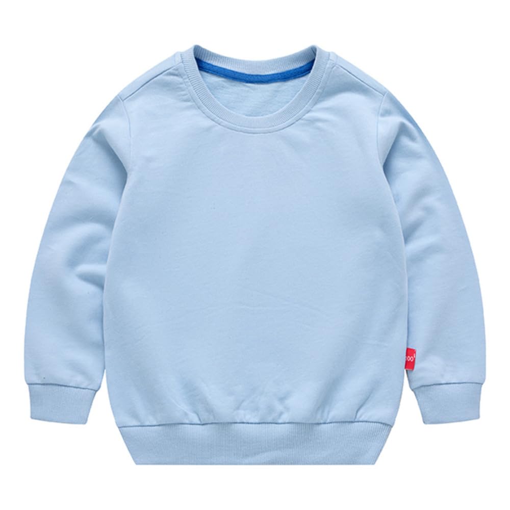 Amazon.co.jp: トレーナー キッズ 春秋冬 lyto084 120cm ライトブルー  