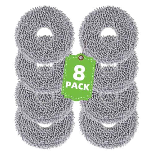 La mejor selección de Paños para aspiradoras para comprar online. 50 VIEWALL - Paquete de 8 almohadillas para orejas para fregona irobot Roomba Plus 405 G181/G185 Combo, Plus 505 Combo Robot Aspirador, paños de microfibra lavables de repuesto