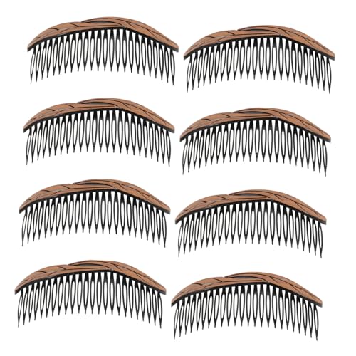 VICASKY 8pcs French Hair Side Comb: Decorative Twist Combs with 24-tooth - Strong Hold Hair Clip Combs for Women and Girls - Hairstyling Accessories