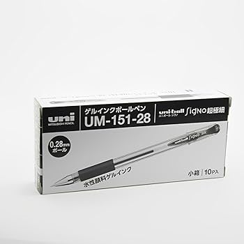 三菱鉛筆 ゲルインクボールペン 超極細 黒 100本 Amazon | 三菱鉛筆 ゲルインクボールペン シグノ 0．28mm黒