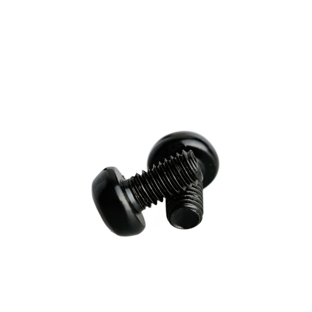 ZSJ New 7075 Aluminum Alloy Screw M3X6mm Button Head Aluminum Bolt for Drone FPV Frame 50pcs/Pack (Black)
