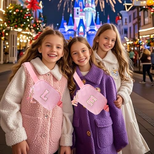 Image of Belt Bag for Girls Gifts - Birthday Gifts for Teenager, Personalized Gifts for Mom Freind Sister Teacher, Graduation GiftsInitial Crossbody Bag Belt Bag for Women V