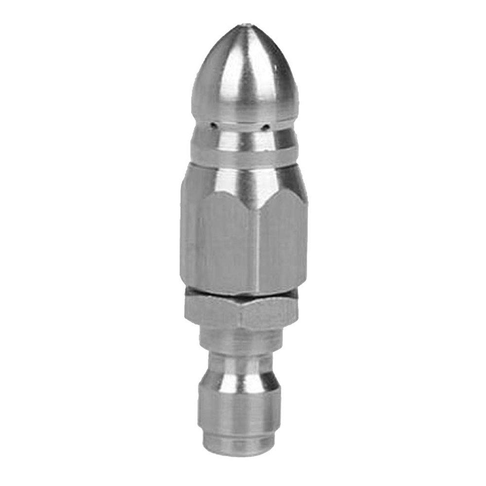 Tooloflife T&F Pressure Washer Sewer Jetter Nozzle, Drain Jet Hose Nozzle, 1/4'' Quick Connector