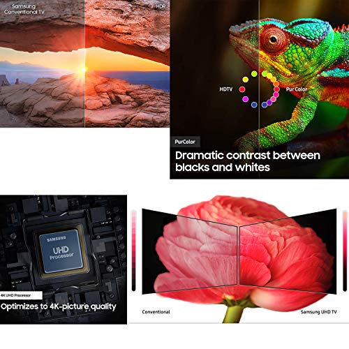 Samsung Smart TV 58” inch 4K UHD Flat Screen TV (UN58RU7100FXZA) with HDR, Google, Apple