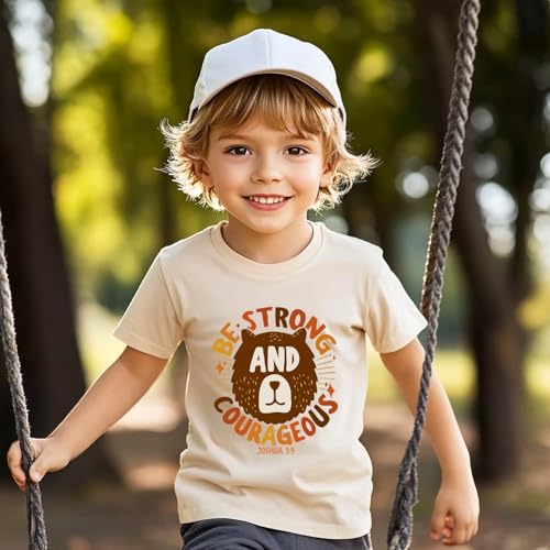 Image of Kids Christian Shirt Toddler Created with a Purpose Shirt Boys Girls Bible Verse Religious Clothes 2-7 Years