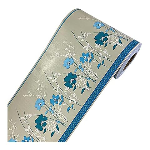 Self-Adhesive Green Flower Wallpaper Border Roll Cover