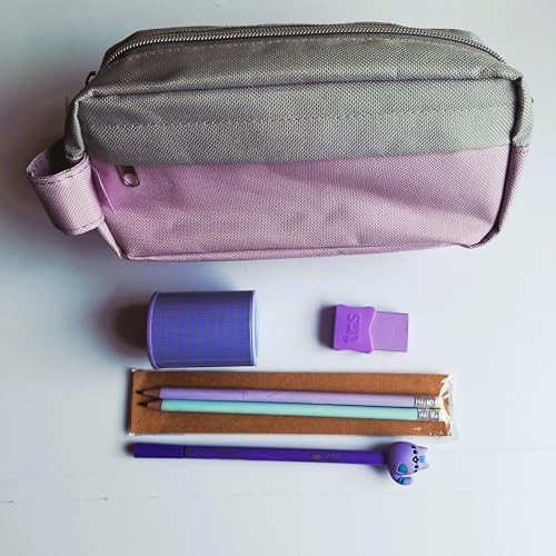 Kit Volta às Aulas Lilás & Cinza – Gatinho